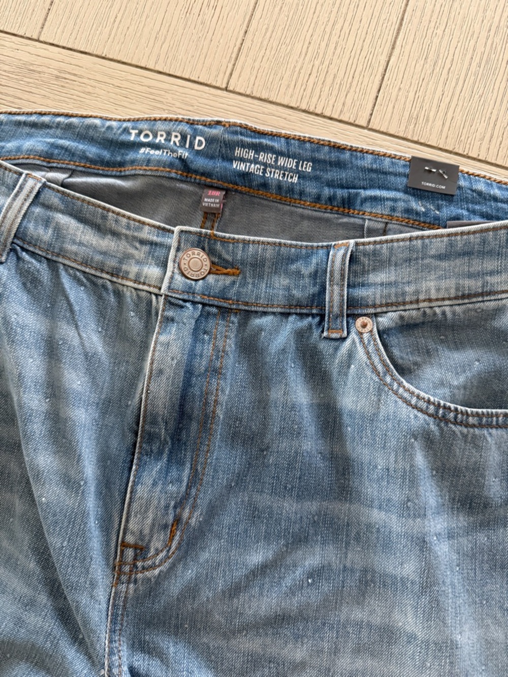 Torrid Light Blue Bootcut Jeans - High-Rise Vintage Stretch